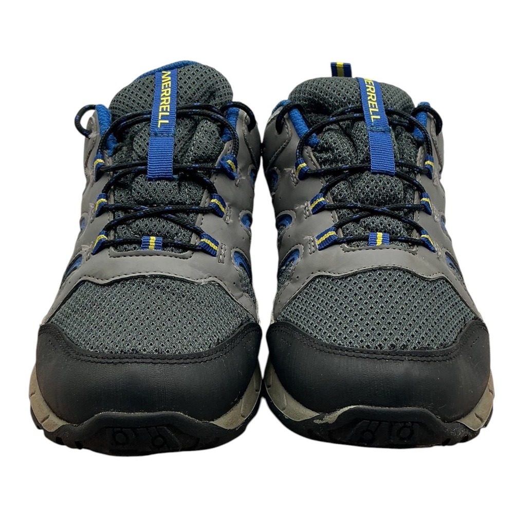 Merrell Waterproof Hiking Shoes Mens 6.wGrey Blue Trail Sneakers MK264770